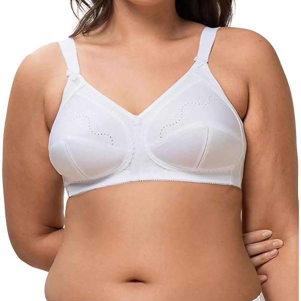 Triumph Women's Doreen + Cotton 01 N Bra, White, 34E at